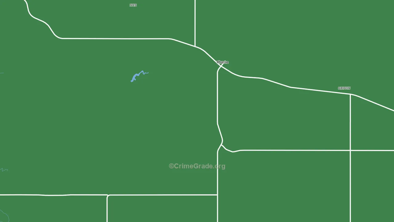 Rhame, ND Map of Theft Rates