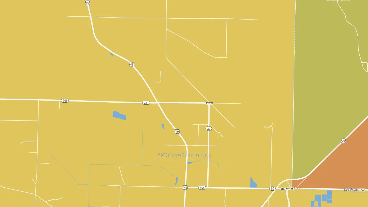 Rich, AR Map of Theft Rates
