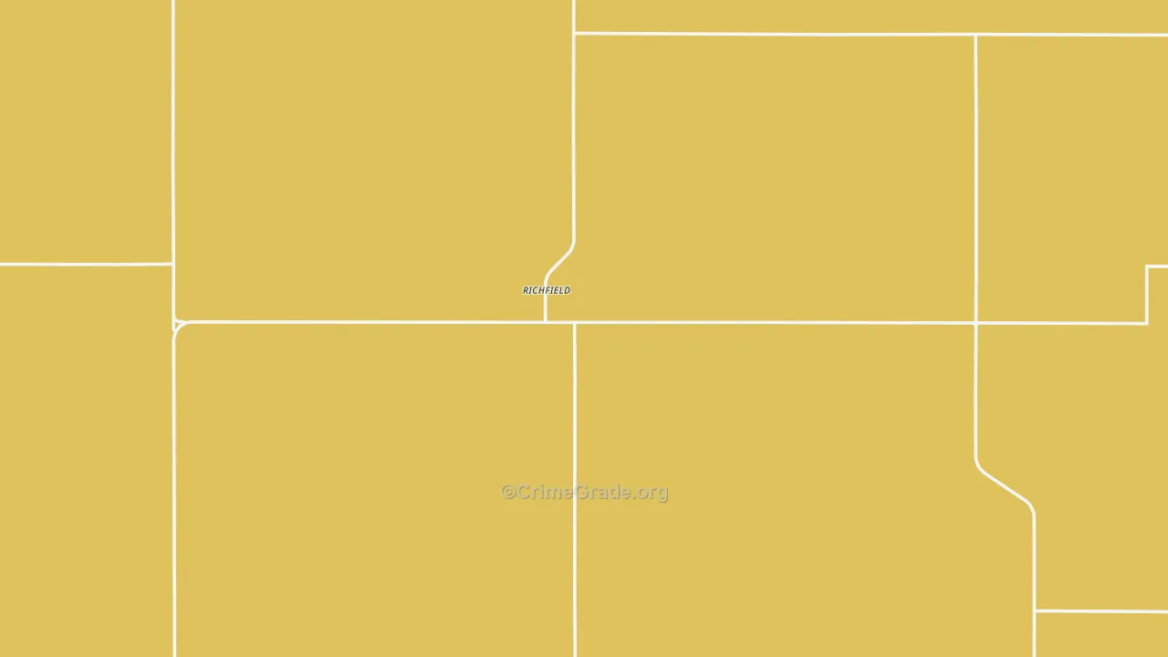 Richfield, KS Map of Theft Rates