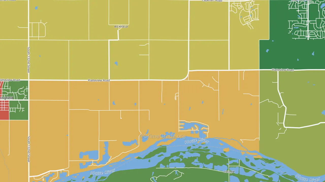 Richfield, NE Map of Theft Rates