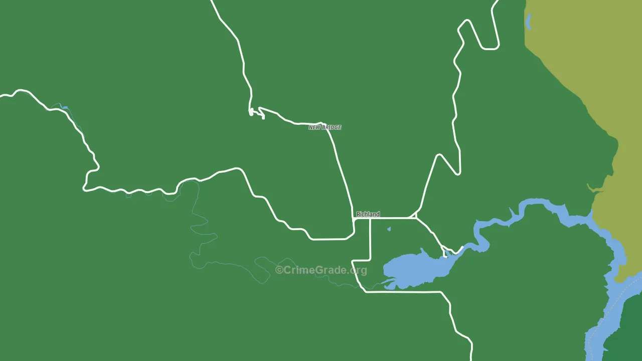 Richland, OR Map of Theft Rates