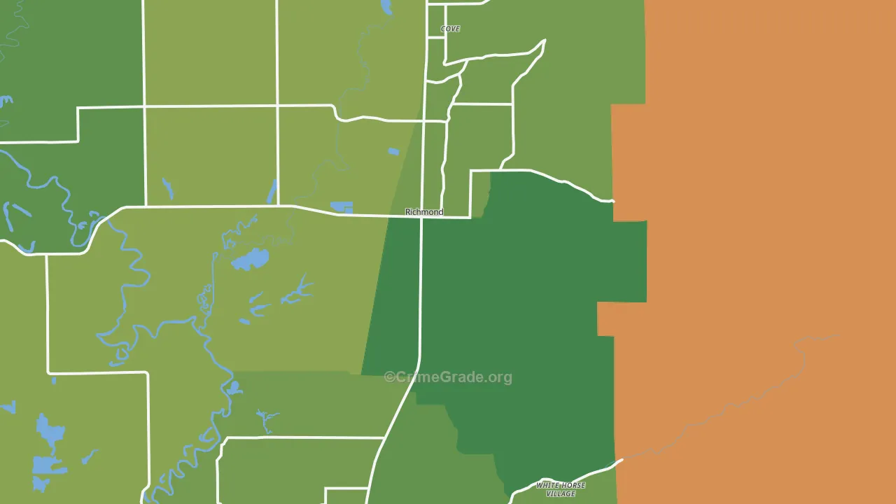 Richmond, UT Map of Theft Rates