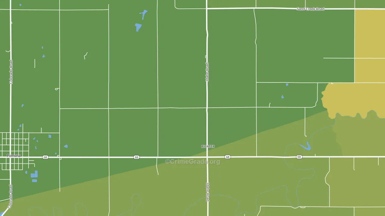 Richter, KS Map of Theft Rates