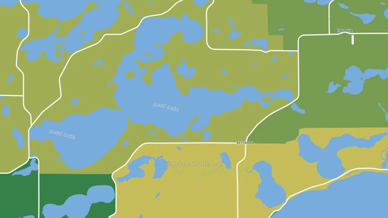 Richville, MN Map of Theft Rates