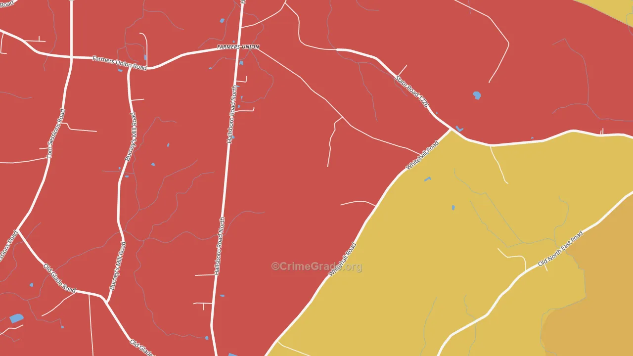 Rico, NC Map of Theft Rates