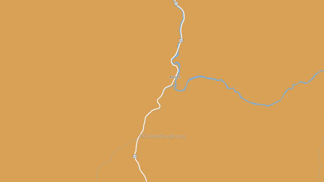 Riggins, ID Map of Theft Rates