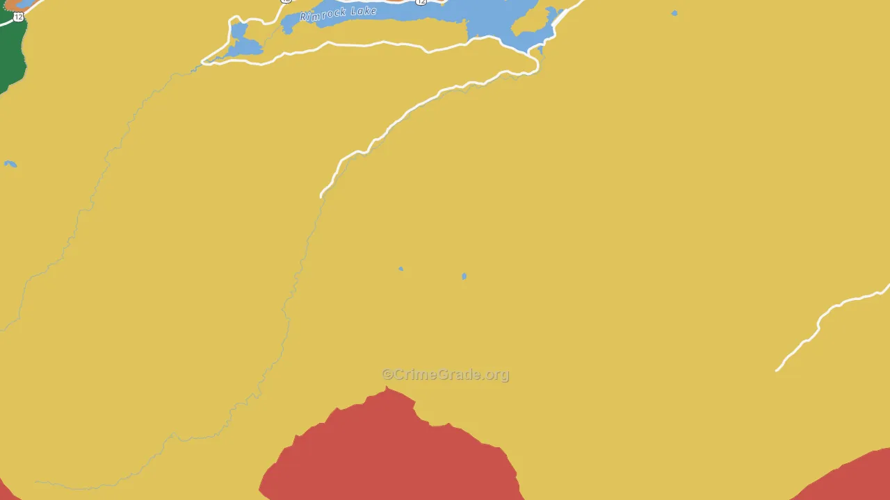Rimrock, WA Map of Theft Rates