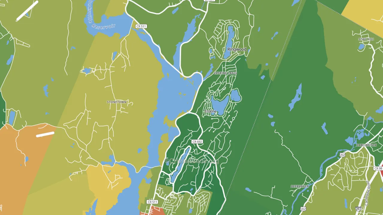 Ringwood, NJ Map of Theft Rates