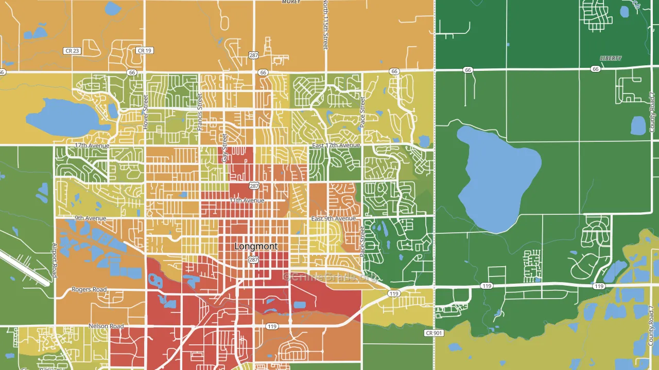Rinn, CO Map of Theft Rates