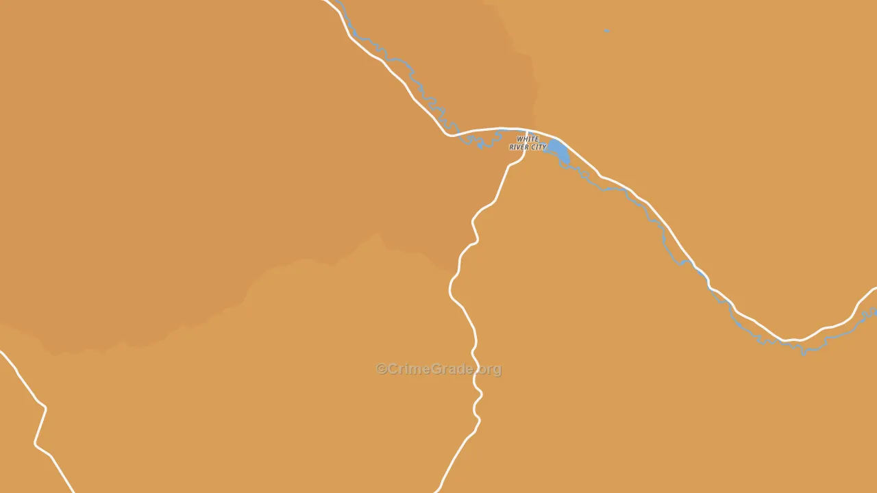 Rio Blanco County, CO Map of Theft Rates