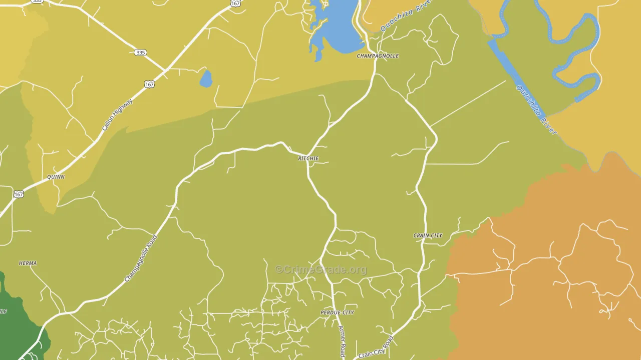 Ritchie, AR Map of Theft Rates