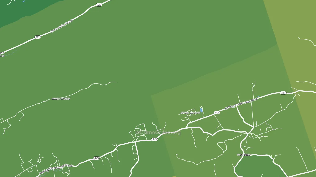 Ritzie Village, PA Map of Theft Rates