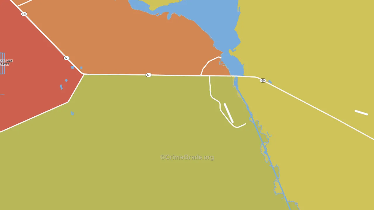 River Ranch, FL Map of Theft Rates