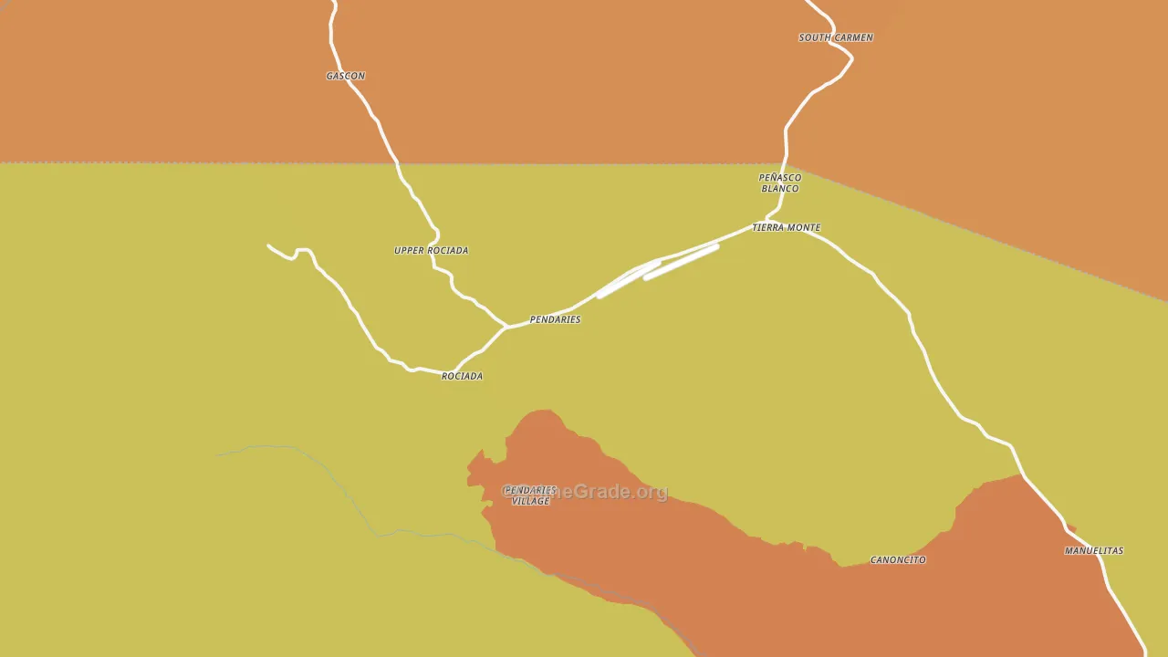 Rociada, NM Map of Theft Rates
