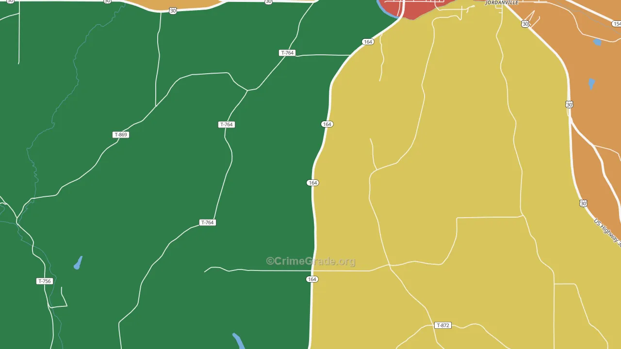 Rock Camp, OH Map of Theft Rates