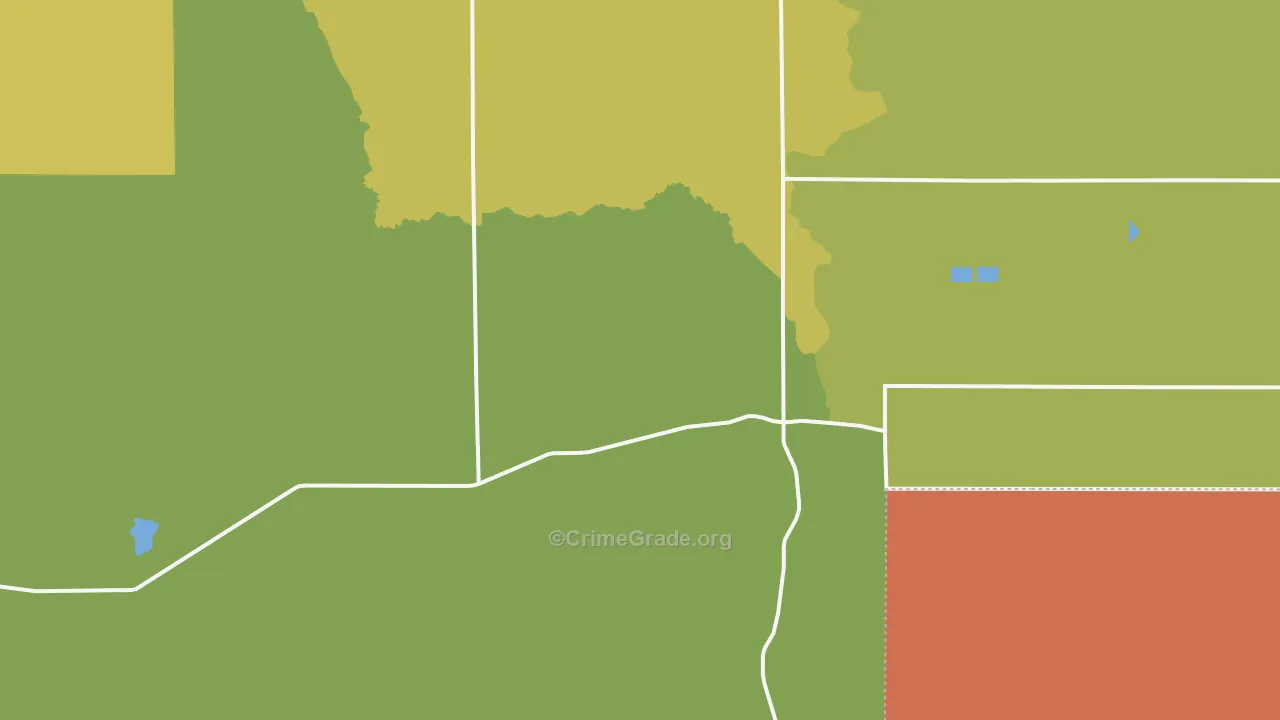 Rock Creek, ID Map of Theft Rates