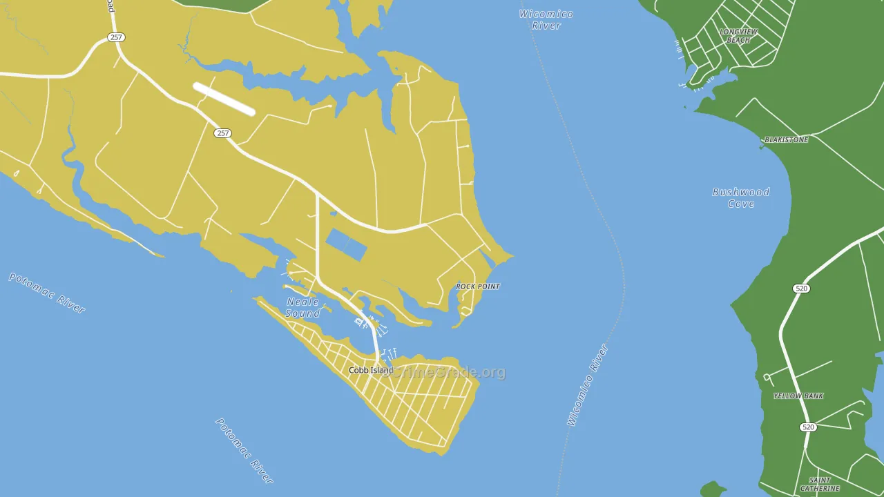 Rock Point, MD Map of Theft Rates
