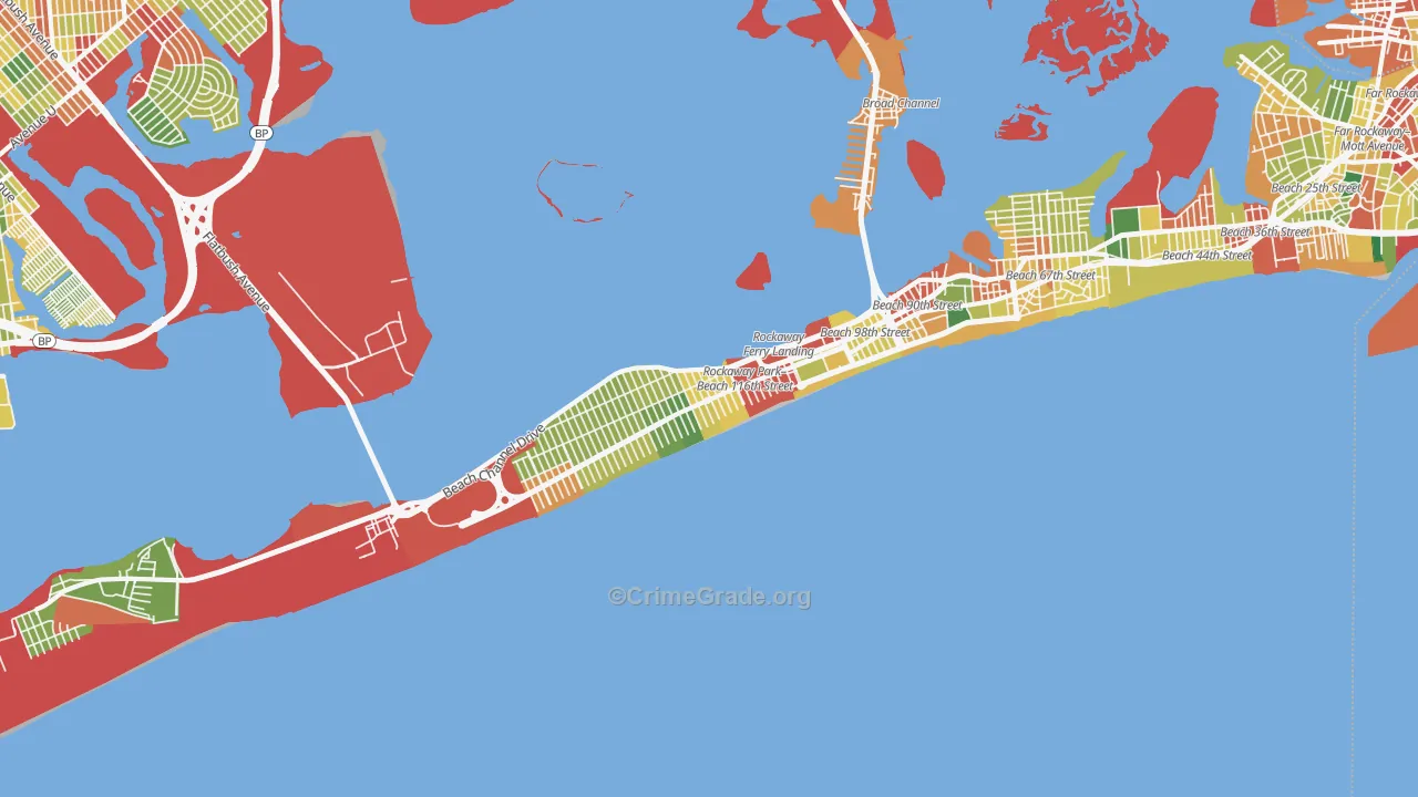 Rockaway Park, Queens, NY Map of Theft Rates