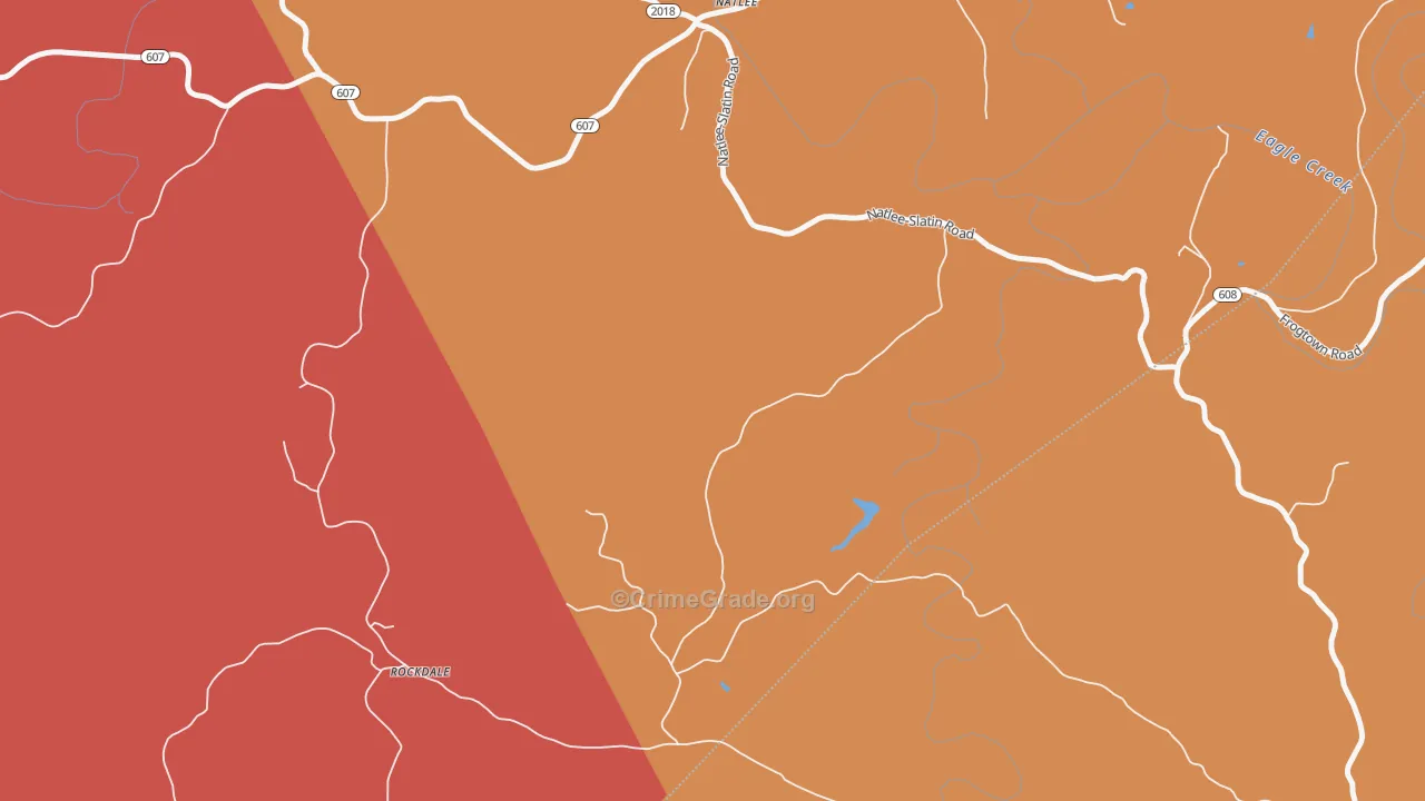 Rockdale, KY Map of Theft Rates