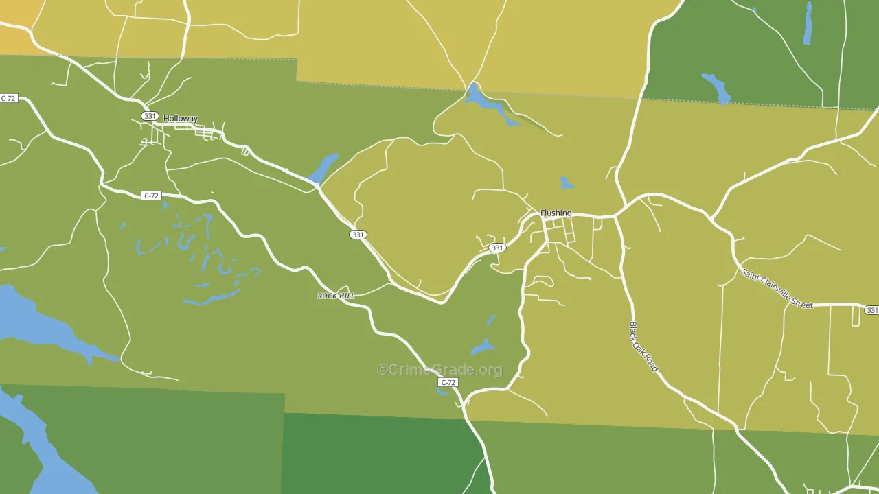 Rockhill, OH Map of Theft Rates