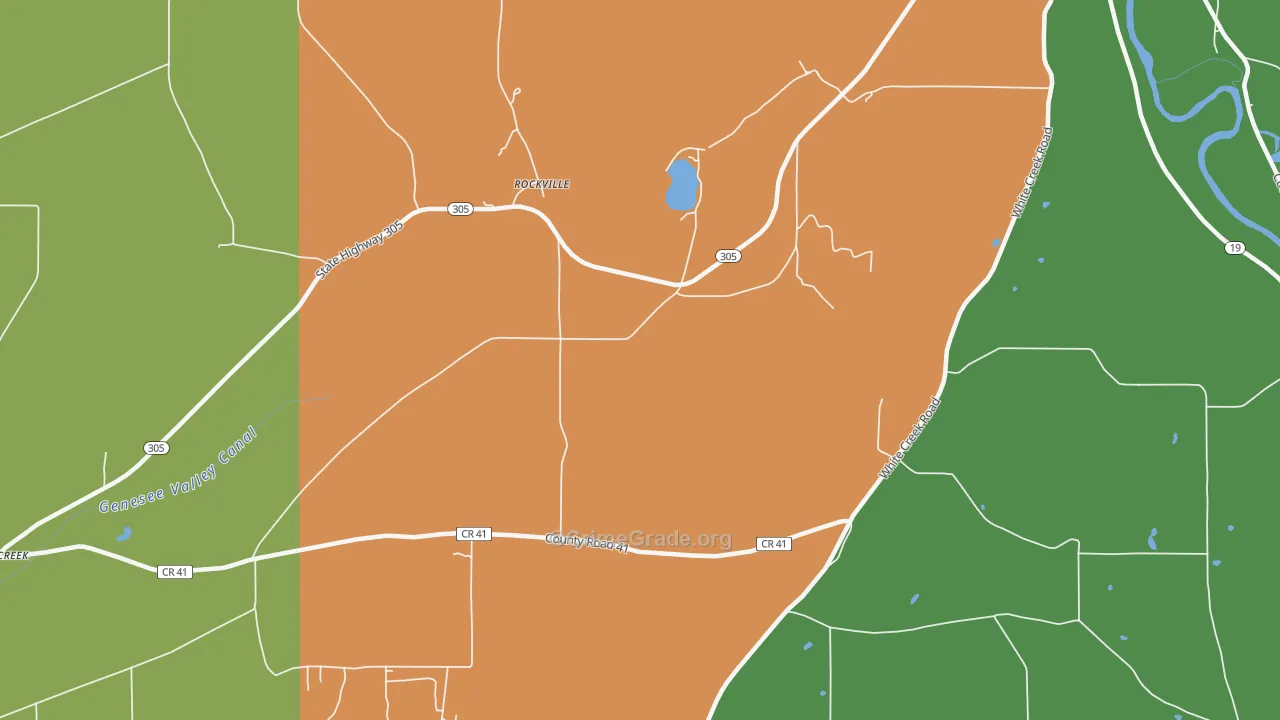 Rockville, NY Map of Theft Rates