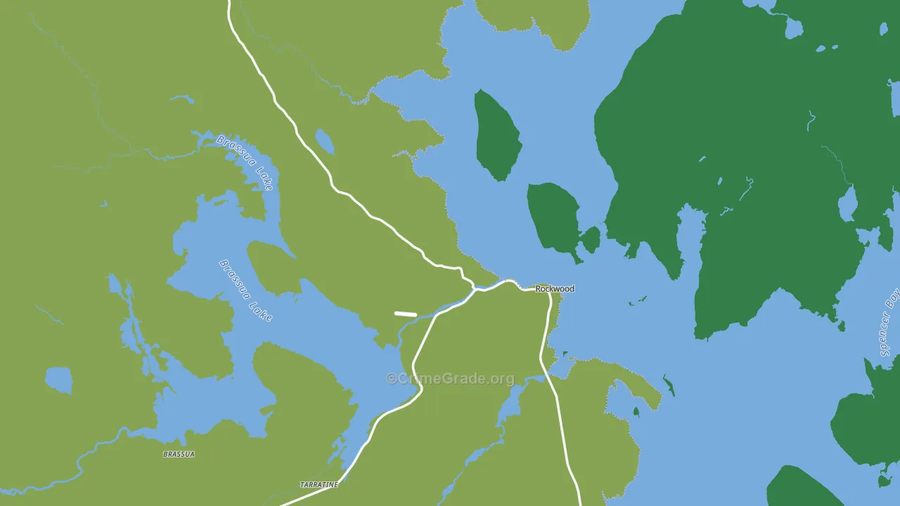 Rockwood, ME Map of Theft Rates