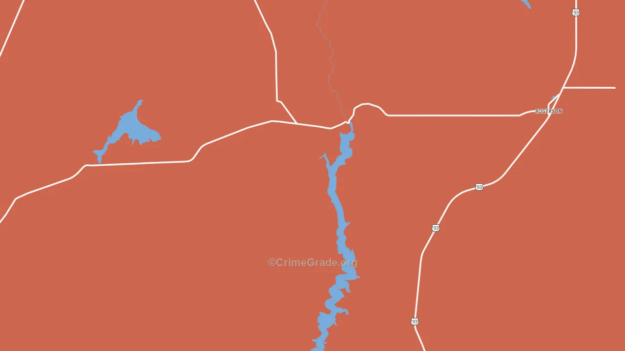 Rogerson, ID Map of Theft Rates