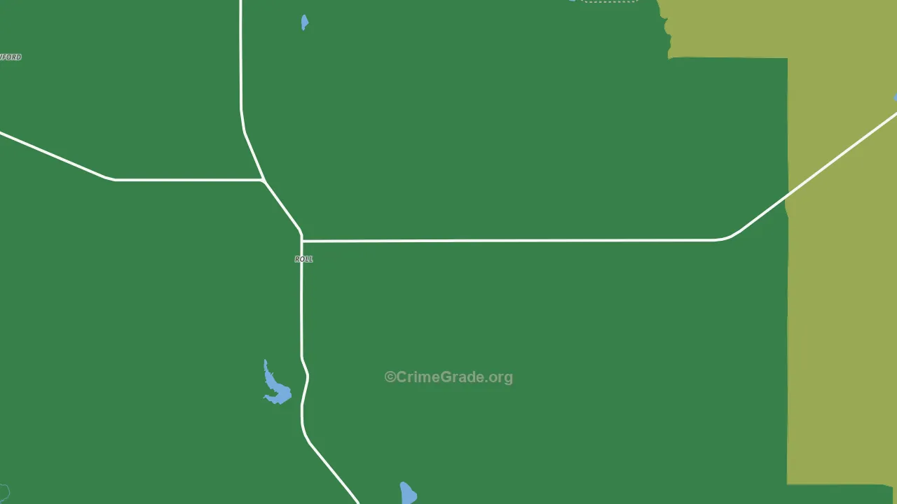 Roll, OK Map of Theft Rates
