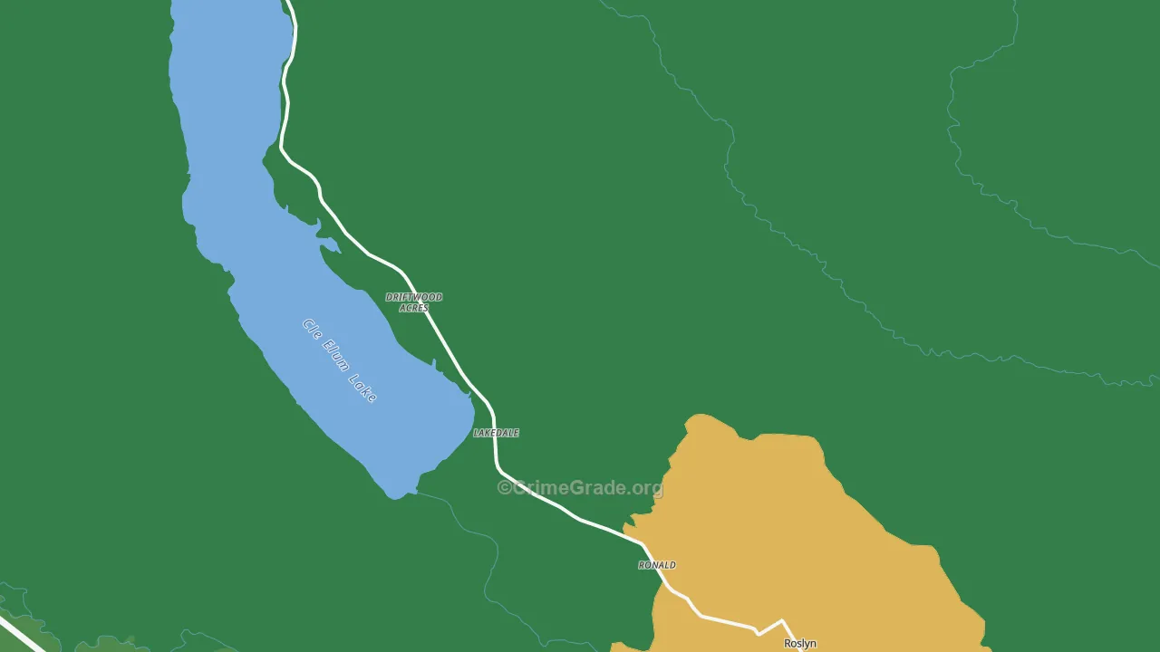 Ronald, WA Map of Theft Rates