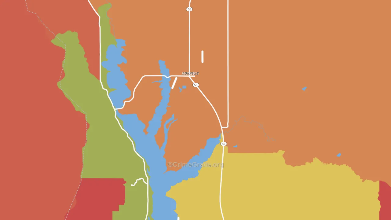 Roseberry, ID Map of Theft Rates