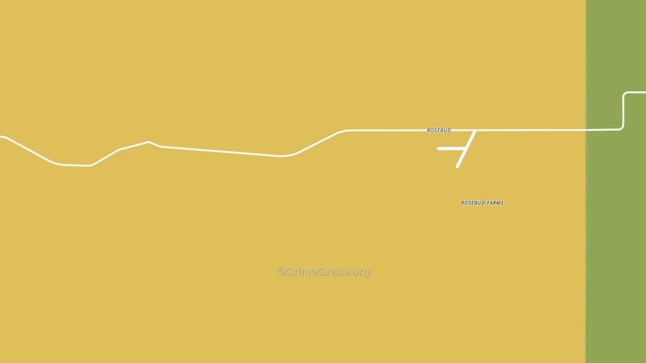 Rosebud, NM Map of Theft Rates