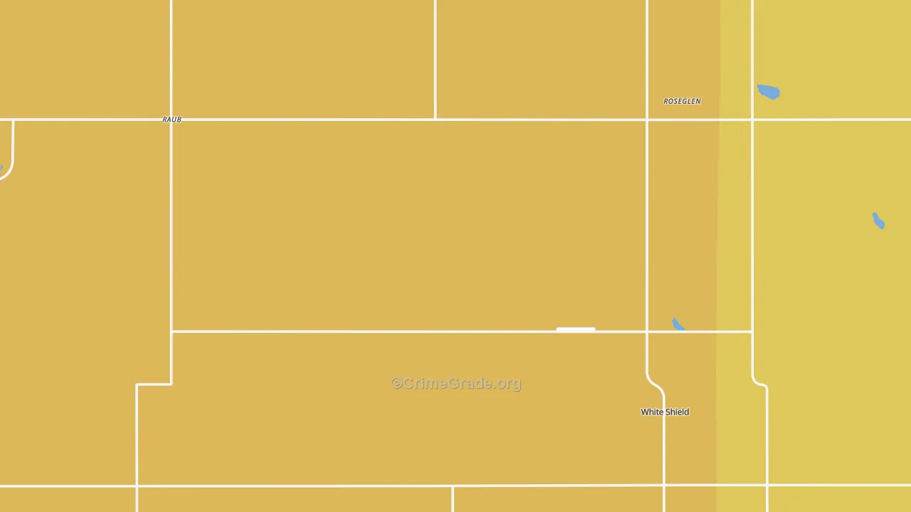 Roseglen, ND Map of Theft Rates
