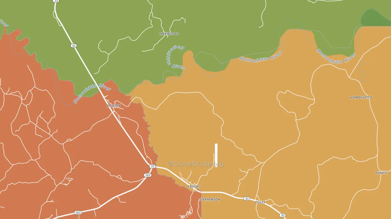 Rosetta, MS Map of Theft Rates