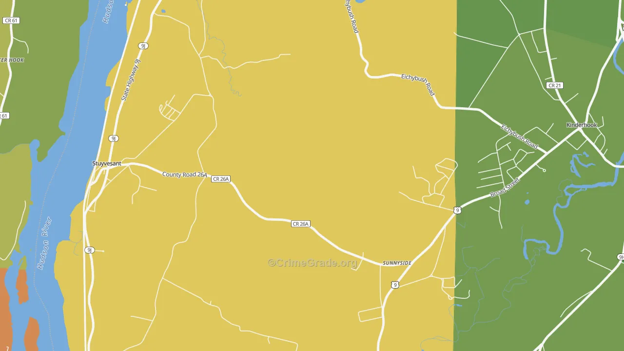 Rossman, NY Map of Theft Rates