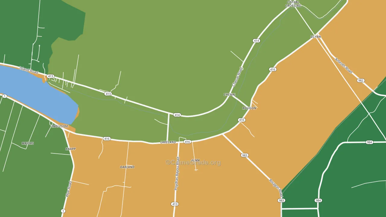 Rougon, LA Map of Theft Rates