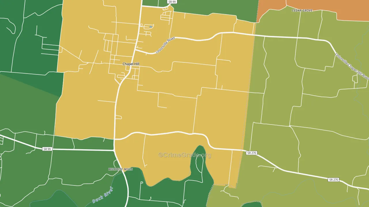 Rover, TN Map of Theft Rates