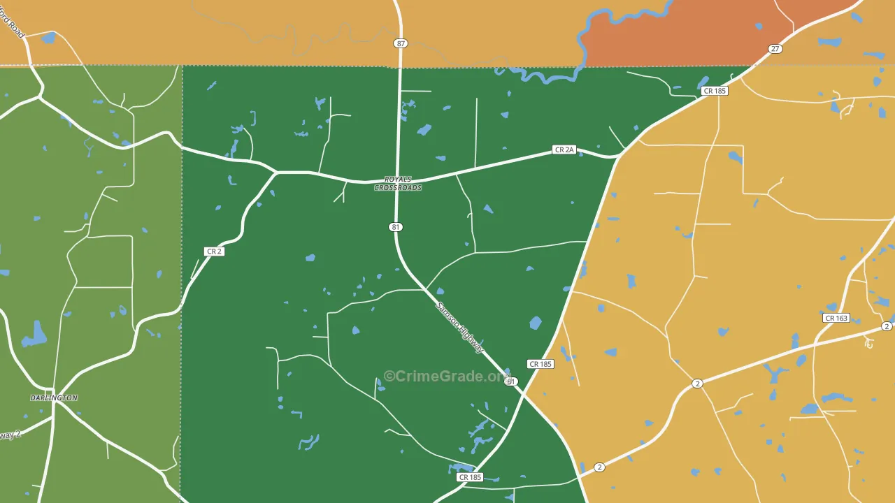 Royals Crossroads, FL Map of Theft Rates