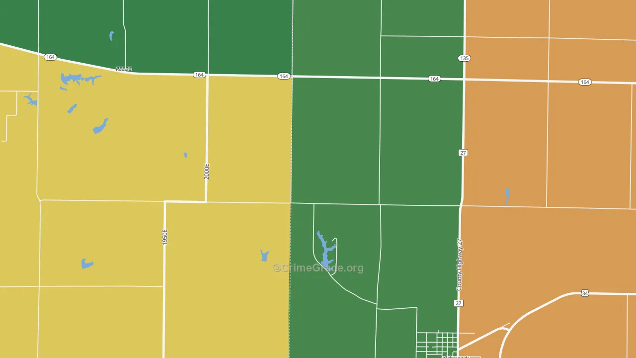 Rozetta, IL Map of Theft Rates