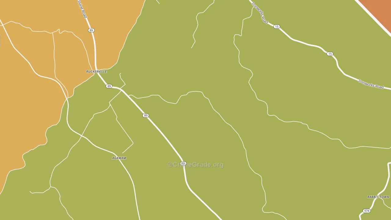 Ruckerville, KY Map of Theft Rates