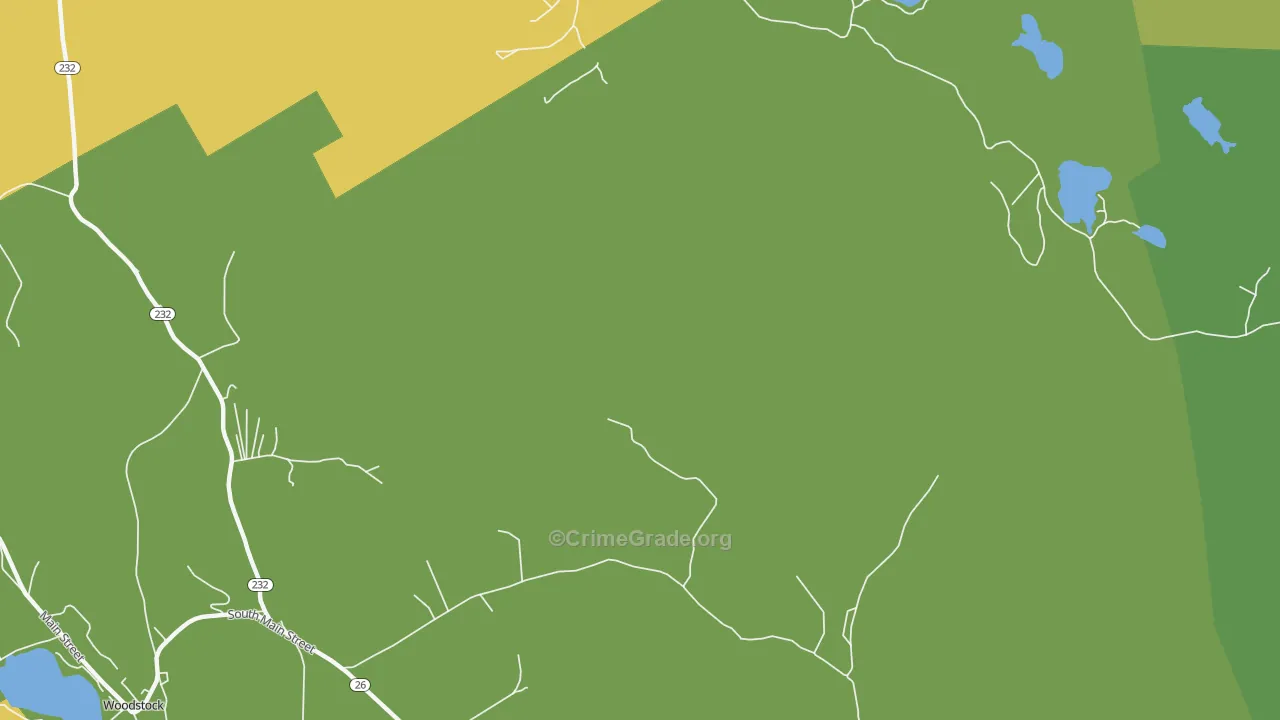Rumford Corner, ME Map of Theft Rates