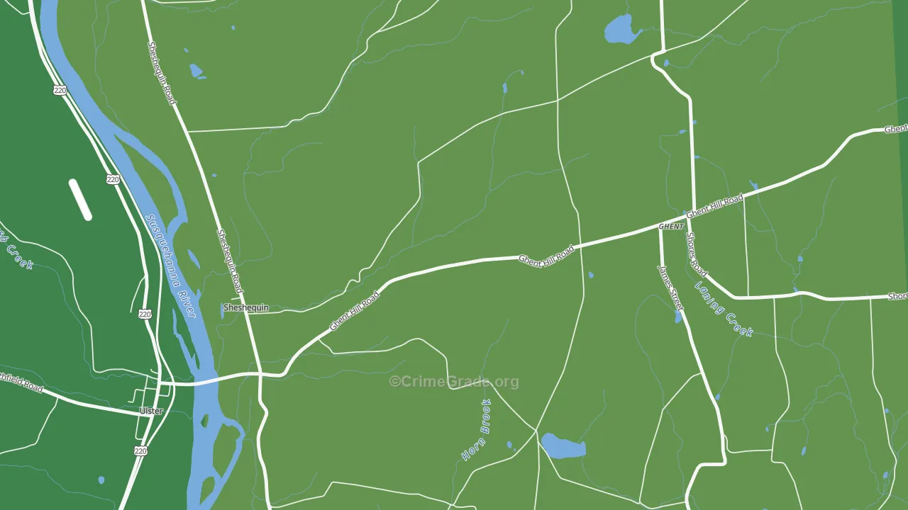 Saco, PA Map of Theft Rates
