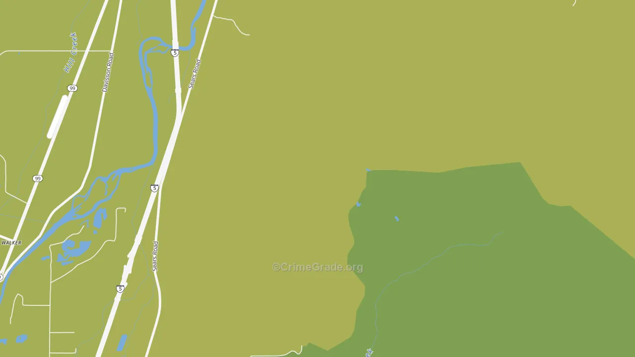 Saginaw, OR Map of Theft Rates