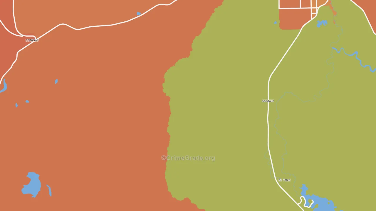 Salado, AZ Map of Theft Rates