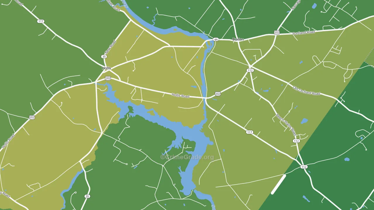 Salmon Falls, ME Map of Theft Rates