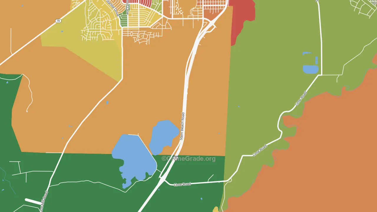 Salt Creek, CO Map of Theft Rates