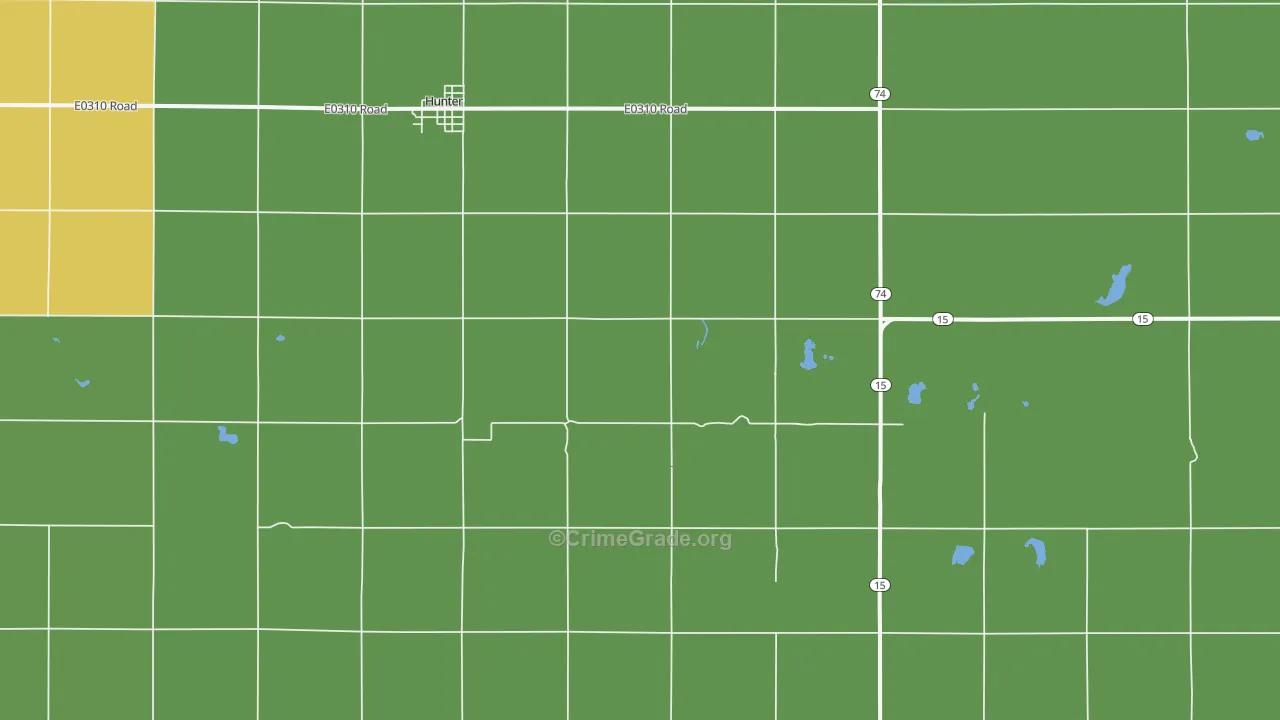 Salt Fork, OK Map of Theft Rates