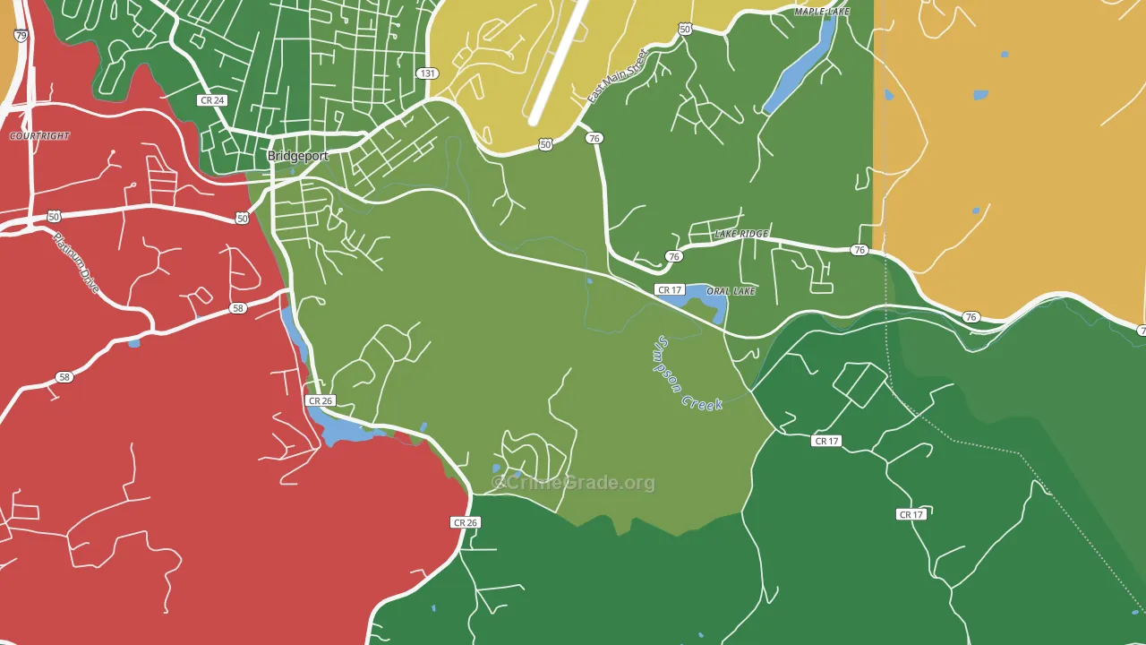 Saltwell, WV Map of Theft Rates