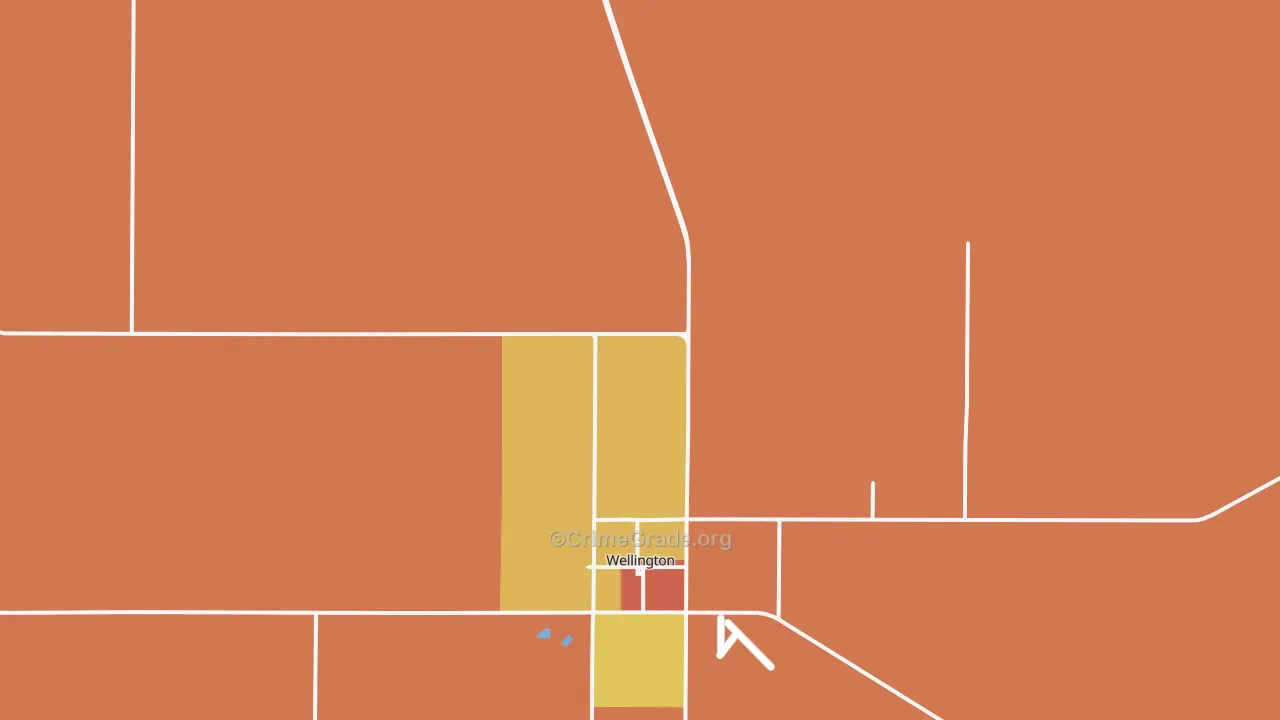 Samnorwood, TX Map of Theft Rates