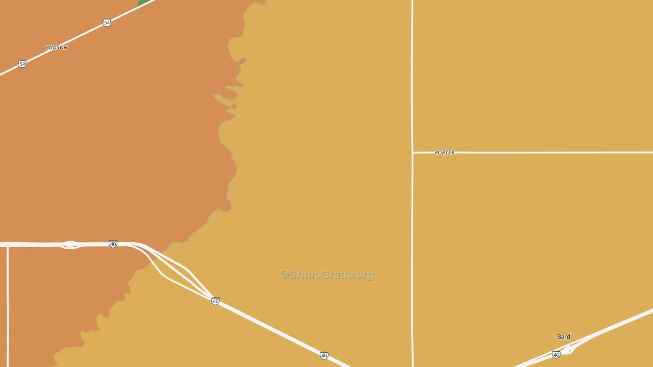 San Jon, NM Map of Theft Rates