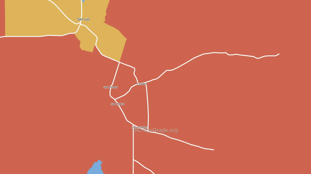San Pablo, CO Map of Theft Rates